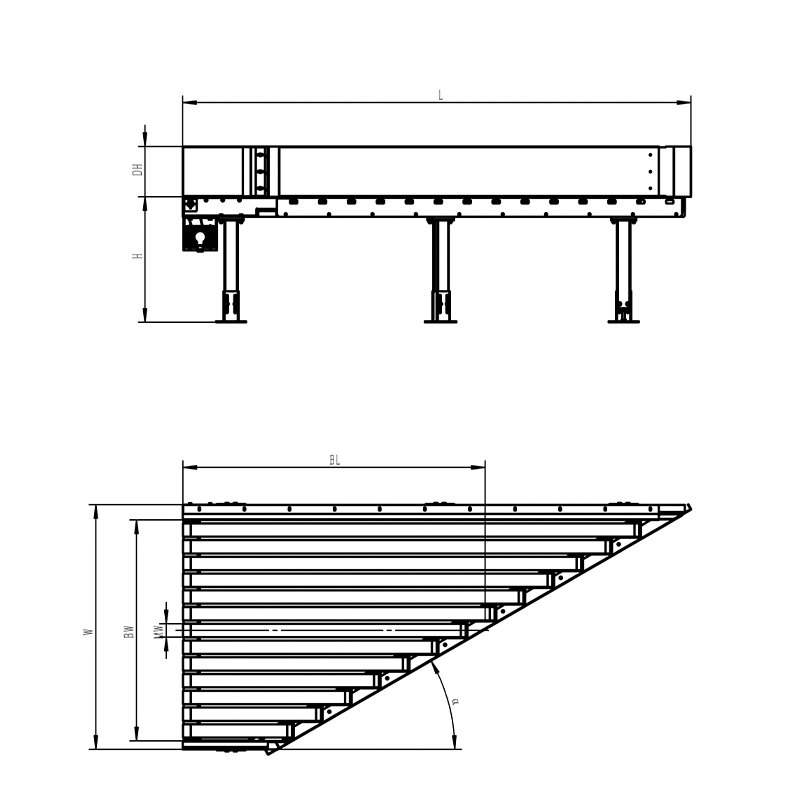 Oblique Narrow Belt Conveyor