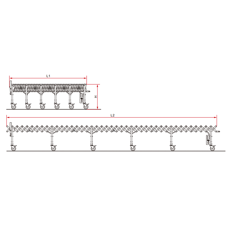 Telescopic Roller Conveyor