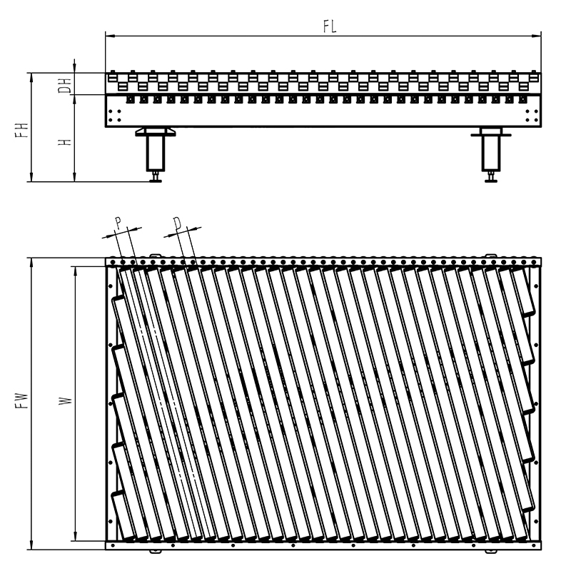 Electric Roller Edge Roller Conveyor