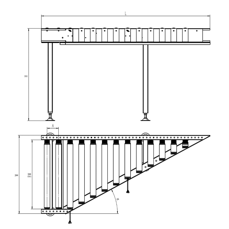 Divert Roller Conveyor