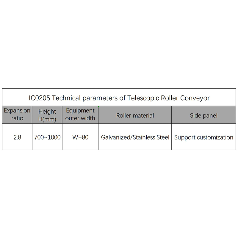 Telescopic Roller Conveyor